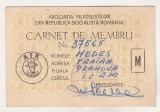 bnk div AFR Prahova - Carnet de membru - 1970-1974