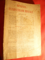 Revista Fundatiilor Regale -dec.1944 ,cu E.Isac,M.Sadoveanu ,T.Arghezi ,Brancusi foto