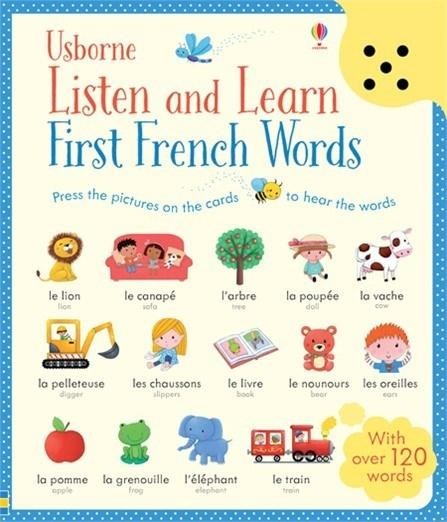 Listen and Learn French Words - Usborne book (2+) foto mare Listen and Learn French Words - Usborne book (2+) foto mare