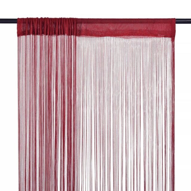 Draperii cu franjuri, 2 buc., 100 x 250 cm, ro?u burgund foto mare Draperii cu franjuri, 2 buc., 100 x 250 cm, ro?u burgund foto mare
