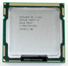 Procesor Intel Core I5-650.3.20ghz Turbo 3.46ghz.4mb.socket 1156 foto