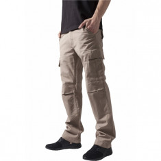 Pantaloni camuflaj barbati Urban Classics bej foto