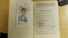 BDA S1 - CAET DE CURSURI - CONSERVATORUL REGAL - 1946 - PIESA DE COLECTIE foto