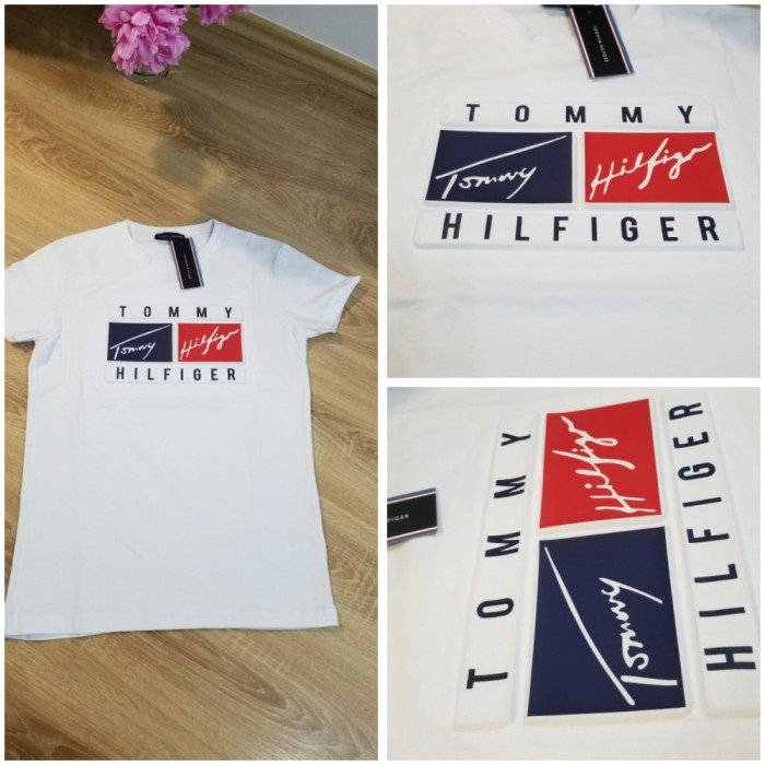 Tricou Tommy Hilfiger foto mare Tricou Tommy Hilfiger foto mare