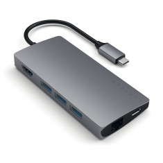 Adaptor SATECHI Multi-Port V2 Aluminum Type-C 4K Space Grey foto