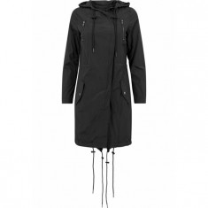 Geaca Dama Asymetric Parka Urban Classics negru foto