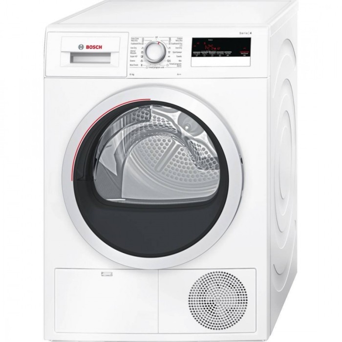 Uscator de rufe Bosch WTH85200BY Condensare cu pompa de caldura 8 kg Clasa A++ LED Alb foto mare Uscator de rufe Bosch WTH85200BY Condensare cu pompa de caldura 8 kg Clasa A++ LED Alb foto mare