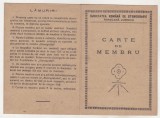 Bnk div Societatea Romana de Stenografie - carte de membru 1947, Romania 1900 - 1950, Documente