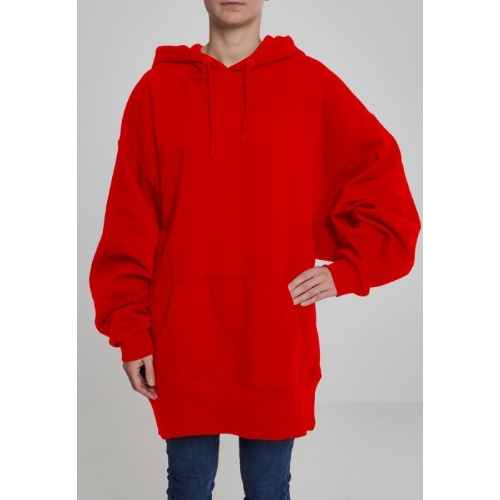 Hanorac Dama Long Oversize Hoody foc-rosu Hanorac Dama Long Oversize Hoody foc-rosu