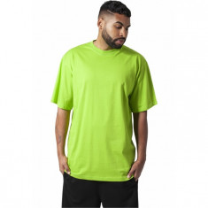 Tricouri lungi simple barbati Urban Classics verde lime foto