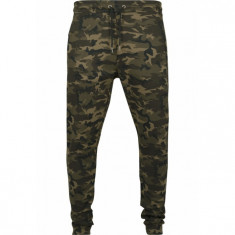 Pantaloni Barbati Interlock Camo Pants Urban Classics wood-camuflaj foto