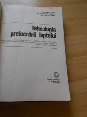 CAROL TOMA--TEHNOLOGIA PRELUCRARII LAPTELUI foto