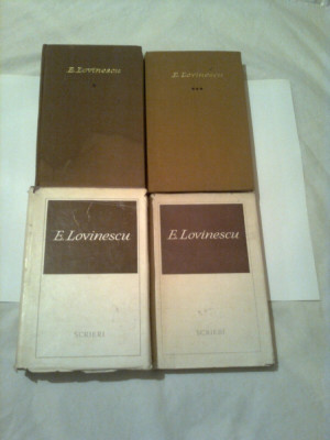 EUGEN LOVINESCU ~ SCRIERI 4 volume ( vol. 1+ vol. 3 + vol. 7 + vol. 8 ) foto