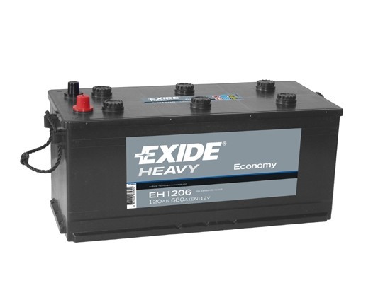 Baterie auto Exide Economy 120ah 680A EH1206 foto mare Baterie auto Exide Economy 120ah 680A EH1206 foto mare