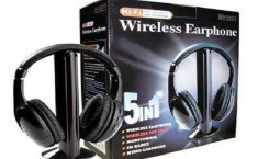 Casti wireless cu radio FM incorporat 5-in-1 foto