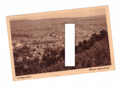 CP Simleu Silvaniei - Panorama, ocupatia maghiara, 1944, circulata foto