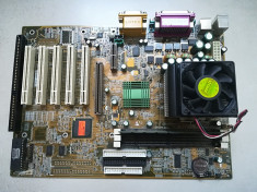 Kit retro ISA socket 462(A)placa baza Biostar M7VKB +Duron 900Mhz+128Mb foto