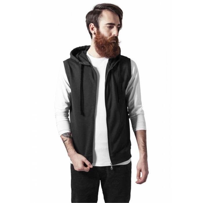 Hanorac fara Maneci Barbati Urban Classics negru Hanorac fara Maneci Barbati Urban Classics negru
