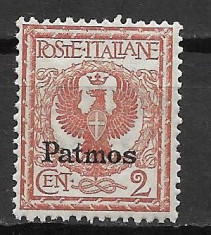 Italia -Patmos 1912 MNH foto