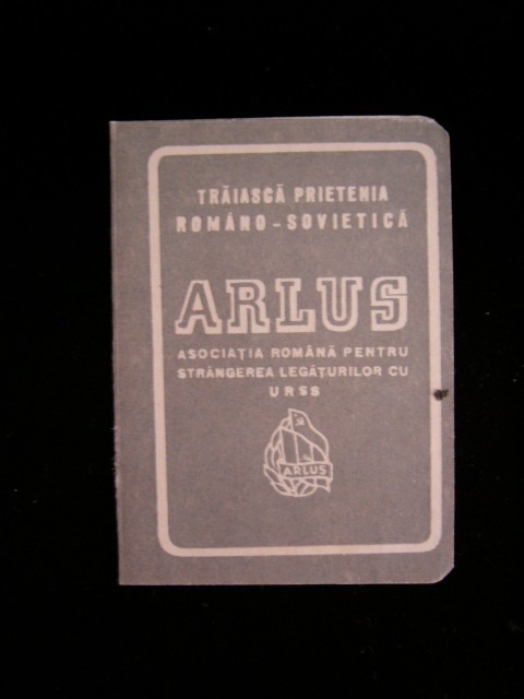 BDA S4 - CARNET MEMBRU - ARLUS - 1955 - PIESA DE COLECTIE foto mare BDA S4 - CARNET MEMBRU - ARLUS - 1955 - PIESA DE COLECTIE foto mare