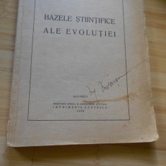 THOMAS HUNT MORGAN--BAZELE STIINTIFICE ALE EVOLUTIEI - 1938