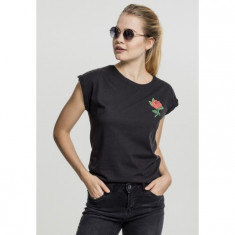 Tricou Dama Rose Tee Mister Tee negru foto