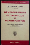 W. Arthur Lewis / Developpement economique et planification