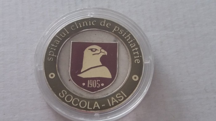 BREG - EFIGIE MEDICINA - SPITALUL CLINIC DE PSIHIATRIE 1905 - SOCOLA - IASI foto mare BREG - EFIGIE MEDICINA - SPITALUL CLINIC DE PSIHIATRIE 1905 - SOCOLA - IASI foto mare