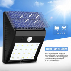 Lampa cu incarcare solara si senzor foto