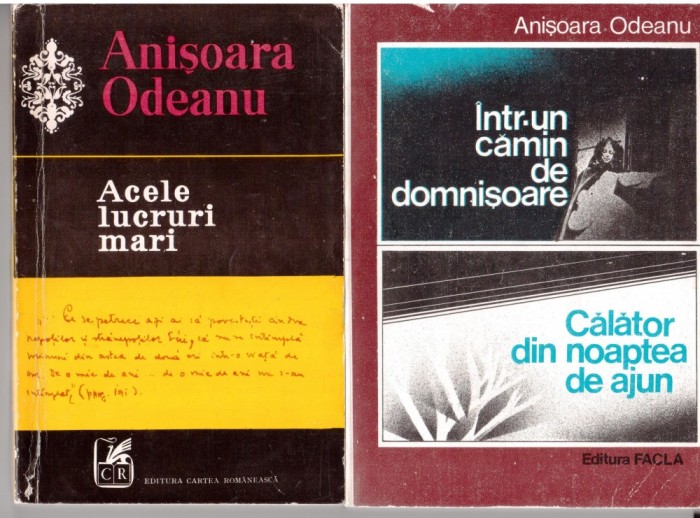 Intr-un camin de domnisoare+acele lucruri mari anisoara odeanu foto mare Intr-un camin de domnisoare+acele lucruri mari anisoara odeanu foto mare