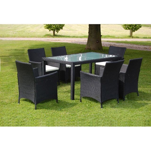 Set mobilier de gradina din poliratan format din 13 piese, Negru foto mare Set mobilier de gradina din poliratan format din 13 piese, Negru foto mare