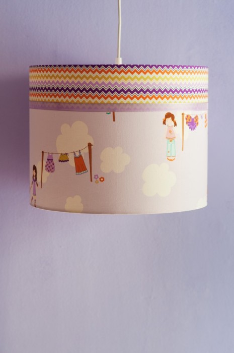 Lustra pendul abajur textil camera copii Dress Up Days foto mare Lustra pendul abajur textil camera copii Dress Up Days foto mare