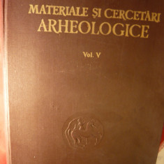 Academia RPR -Materiale si Cercetari Arheologice -vol.5- 1959-Acad.E.Condurache