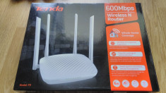 Router Wireless TENDA F9, 600 Mbps, LAN, WAN, alb, NOU foto