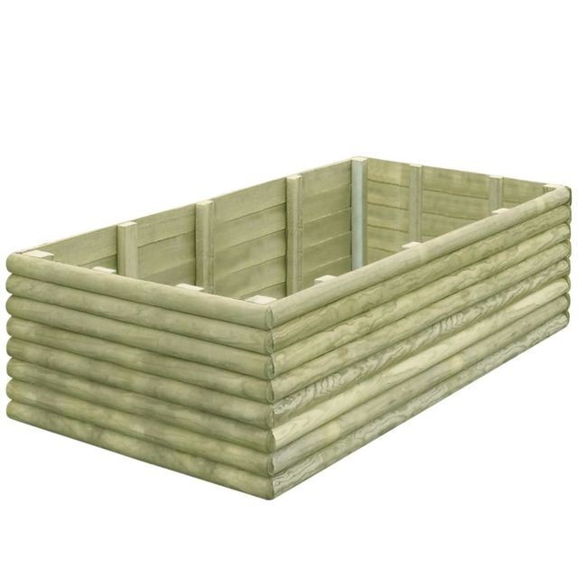 Jardinieră grădină 150x106x48 cm, lemn de pin tratat 19 mm foto mare Jardinieră grădină 150x106x48 cm, lemn de pin tratat 19 mm foto mare