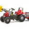 Tractoras 3-8Ani Cu Remorca si pedale Rolly Toys