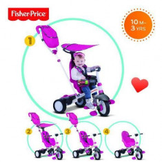 Tricicleta copii 3 in 1 Fisher-Price Charisma Roz foto