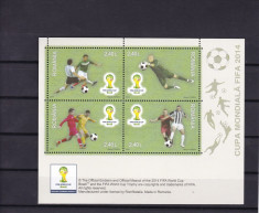 2014 LP 2027 a CUPA MONDIALA FIFA 2014 BLOC DANTELAT MNH foto