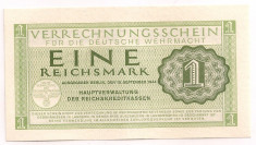 GERMANIA 1 Reichsmark MARCA 1944 UNC foto