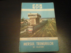 Mersul trenurilor de calatori - 29 mai 1983 - 2 iunie 1984, 224 pag, harta foto