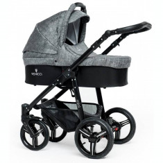 Carucior 3 in 1 Venicci Grey (cadru negru) foto