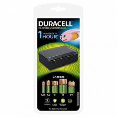 Incarcator acumulatori universal Duracell CEF22 capacitate de 4 acumulatori simultan Negru foto