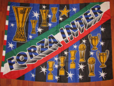 Steag fotbal - INTERNAZIONALE MILANO (dimensiuni mari 132x95 cm) foto