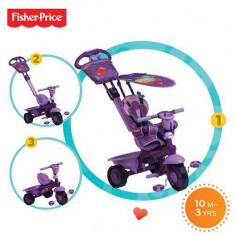 Tricicleta copii 3 in 1 Fisher-Price Royal Violet foto