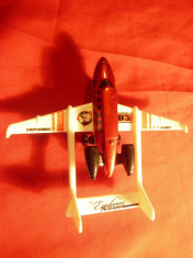 Jucarie- Avion marca Explorers ,metal,Dobbic Mattel ,dim.= 9,2x11 cm foto