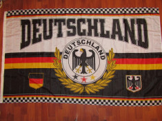 Steag fotbal - GERMANIA (dimensiuni mari 151x90 cm) foto
