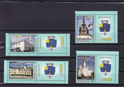 2014 LP 2045 a ORASE DUNARENE TULCEA SERIE CU VINIETE MNH foto