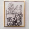MARCEL PAVEL-PICTOR IESEAN-GRAFICA-TEHNICA MIXTA-, Nonfigurativ, Carbune, Abstract