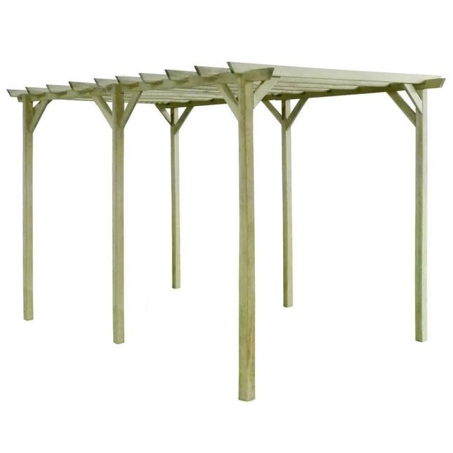 Pergola de gradina, 4 x 2 x 2 m, lemn de pin tratat foto mare Pergola de gradina, 4 x 2 x 2 m, lemn de pin tratat foto mare