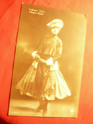 Ilustrata - Actrita Maghiara in filmul Magnas Miska1916 Ungaria foto